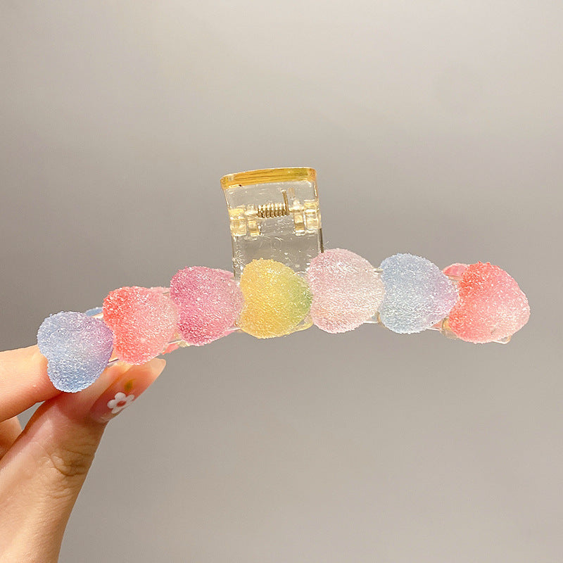 Wholesale Cute Pink Clip Acrylic Butterfly Hairpin