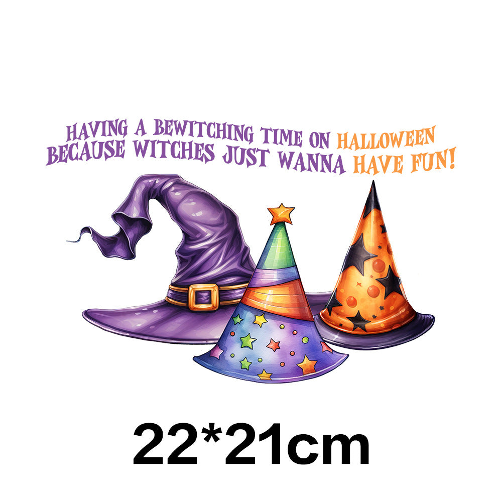 Wholesale 10pcs Pumpkin Witch Halloween UV DTF Ready to Press Transfers Wraps
