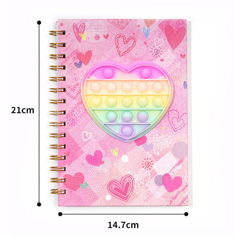 Wholesale Bubble pop Coil Book Decompression Silicone Book