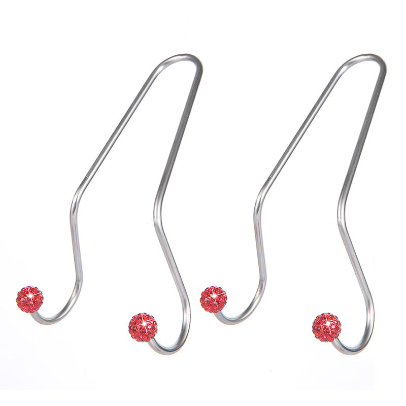 Wholesale Diamond Inlaid Seats Headrests Multifunctional Hooks Concealed Storage Stainless Steel Hooks