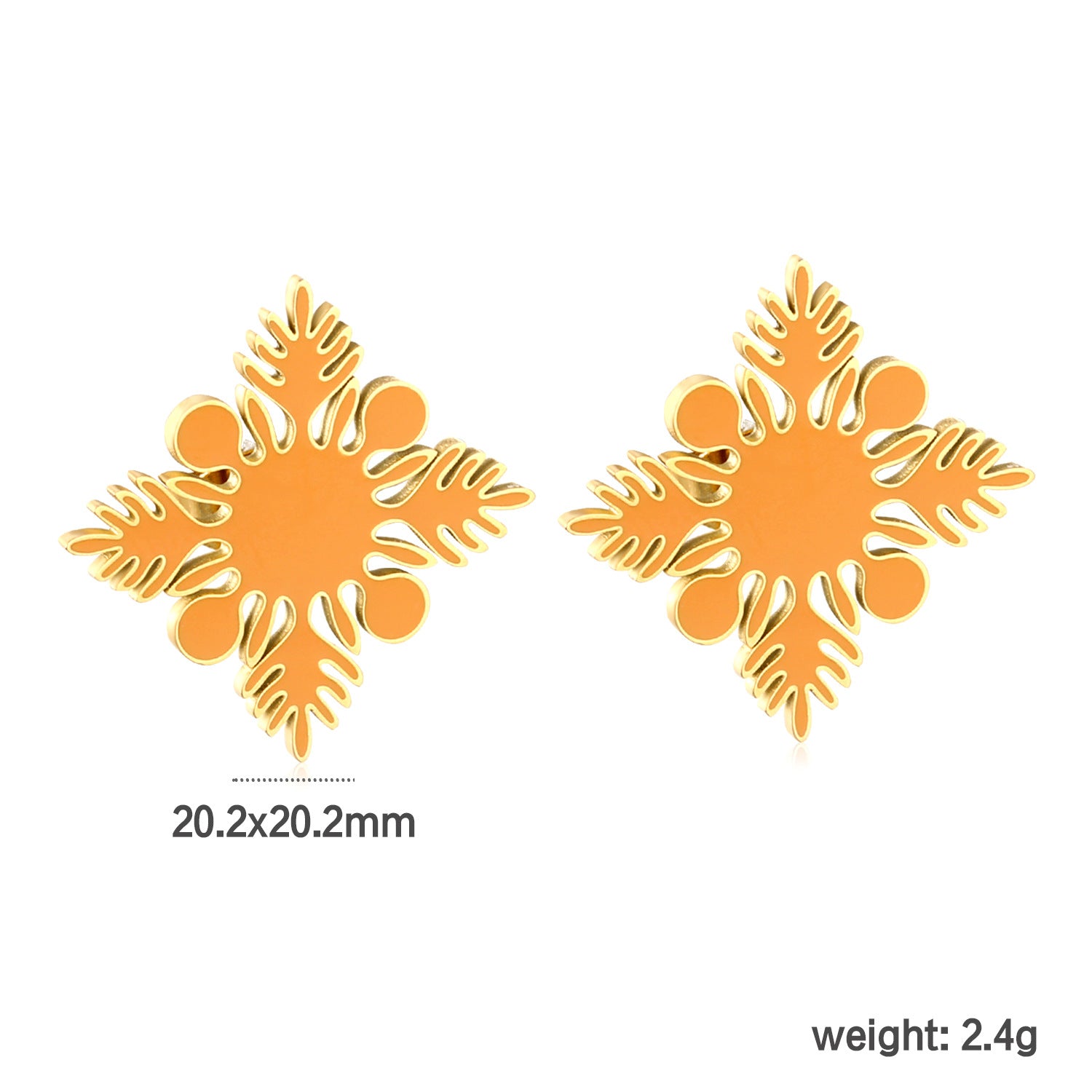 Wholesale Vintage shaped stainless steel wrapped earrings