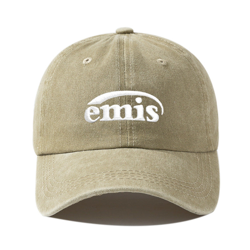 Wholesale Letters Versatile Washed Distressed Curved Brim Baseball Cap