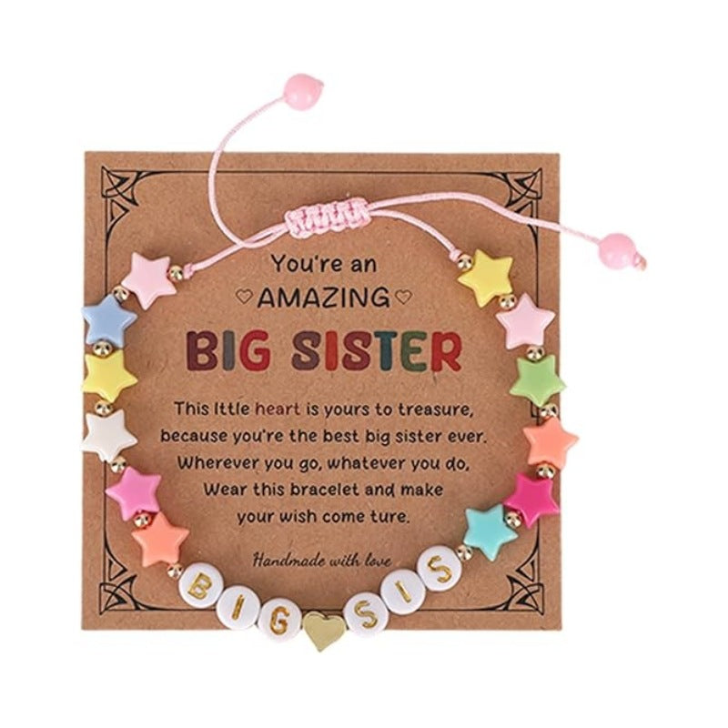 Wholesale Rainbow letter colored sliced soft ceramic bracelet