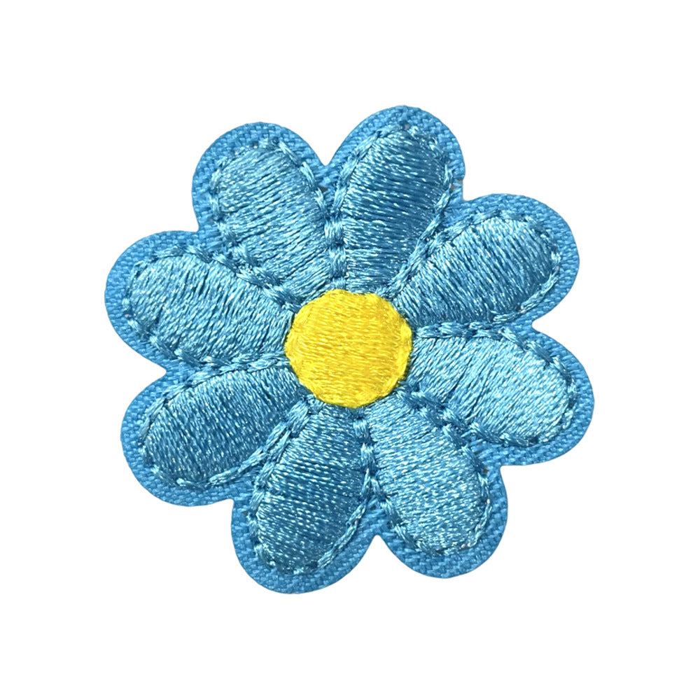 Wholesale Adhesive Backed Embroidered Patch With Colorful Sunflower Design For Coats Fashion Accessory