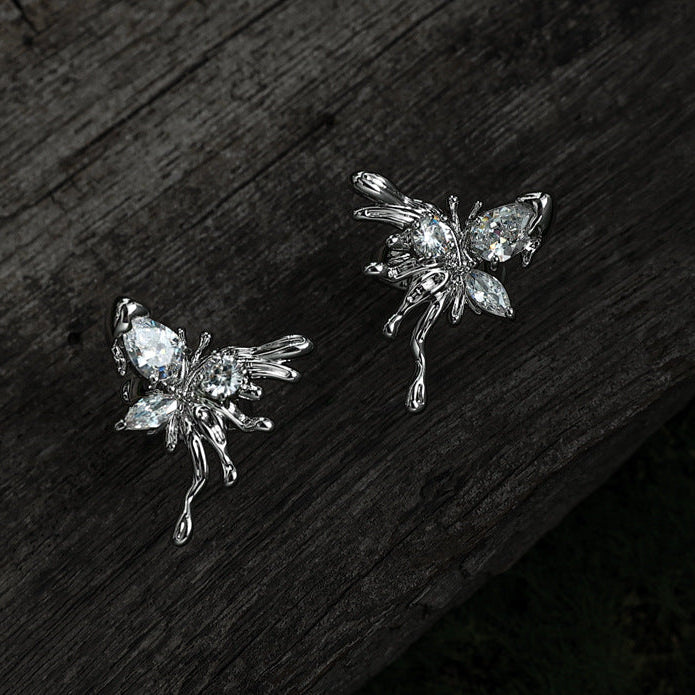 Wholesale Luxury Zircon Micro-inlay Exquisite Butterfly Ear Bone Clip