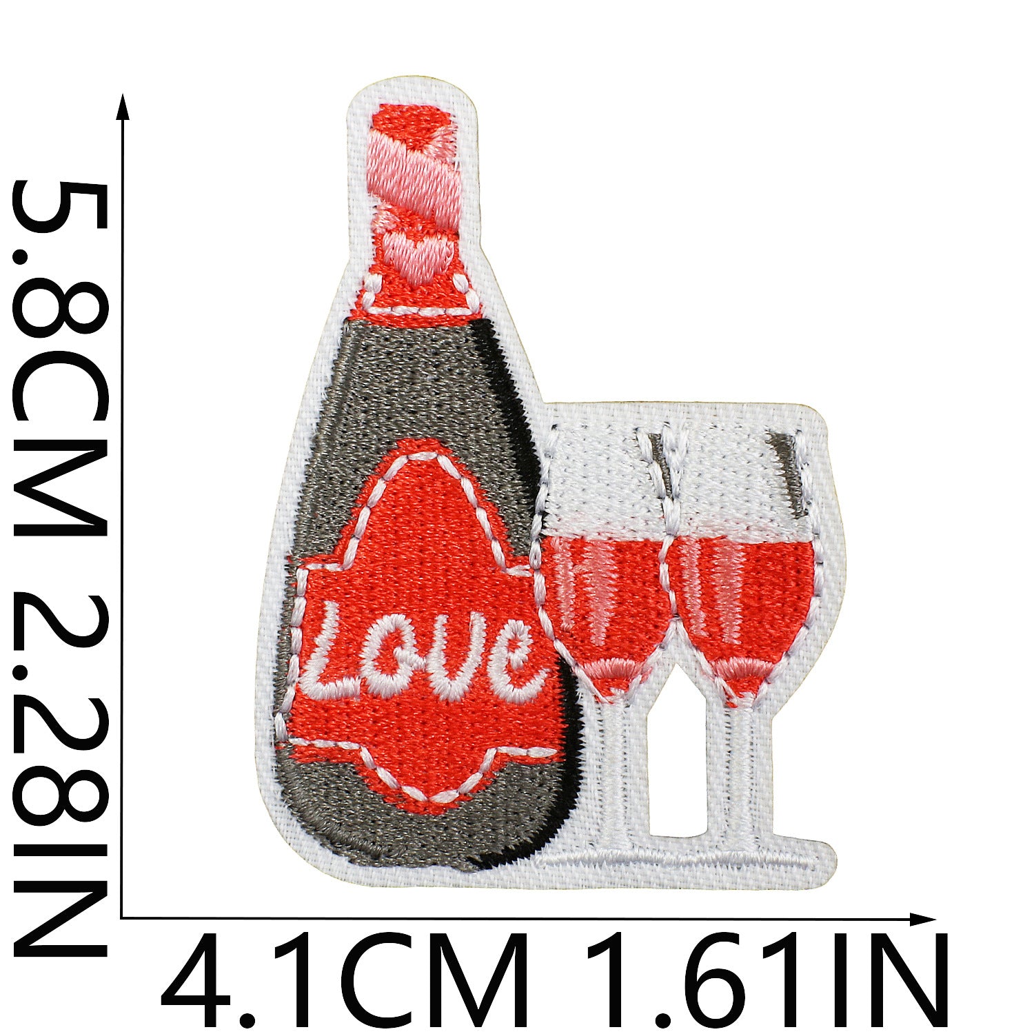 Wholesale Valentine's Day Bear Balloon Love Embroidery DIY Patches