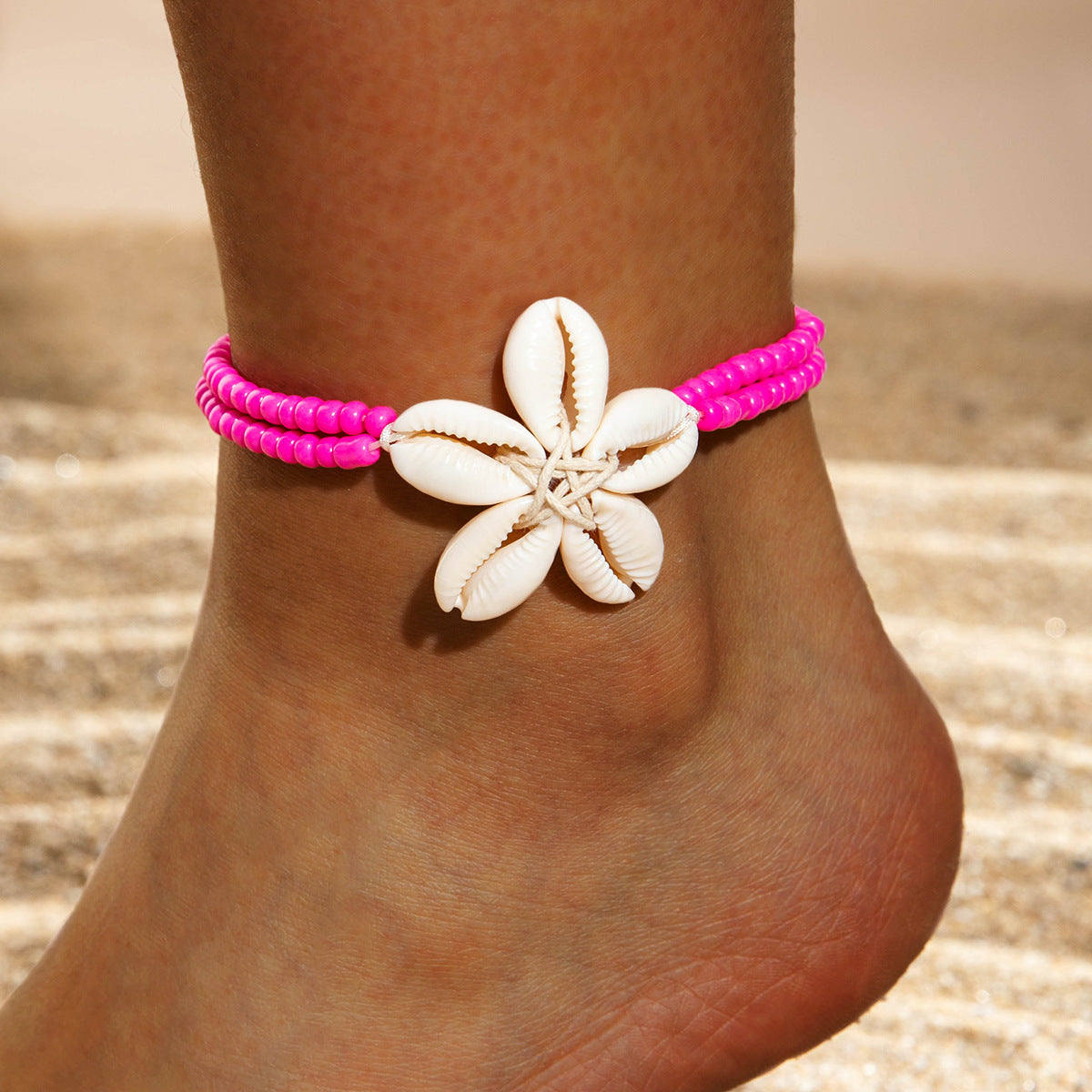 Seashell braided anklets bohemian