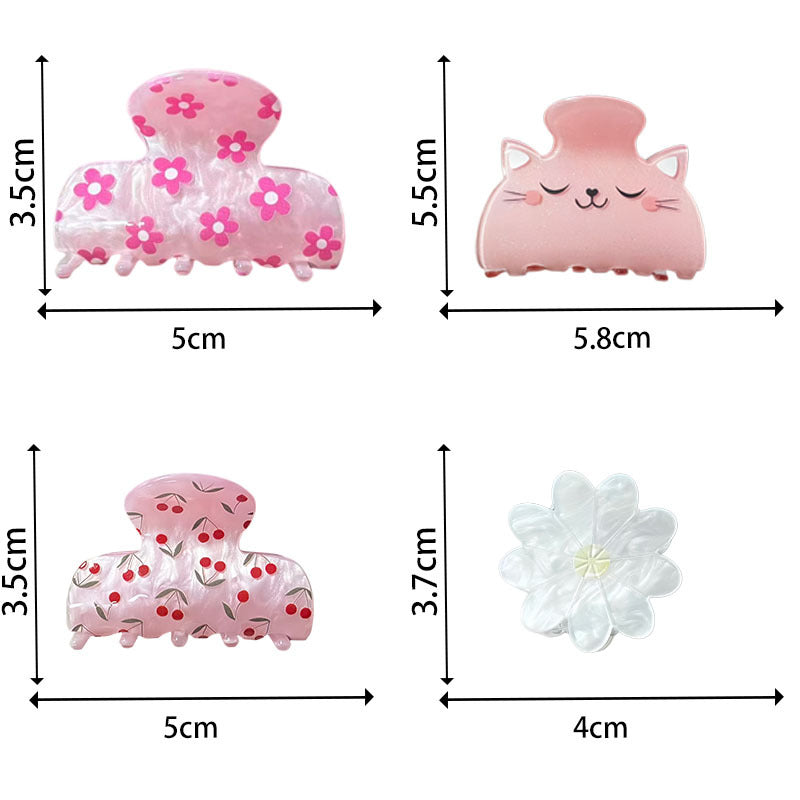 Wholesale Cherry-Print Claw Clip