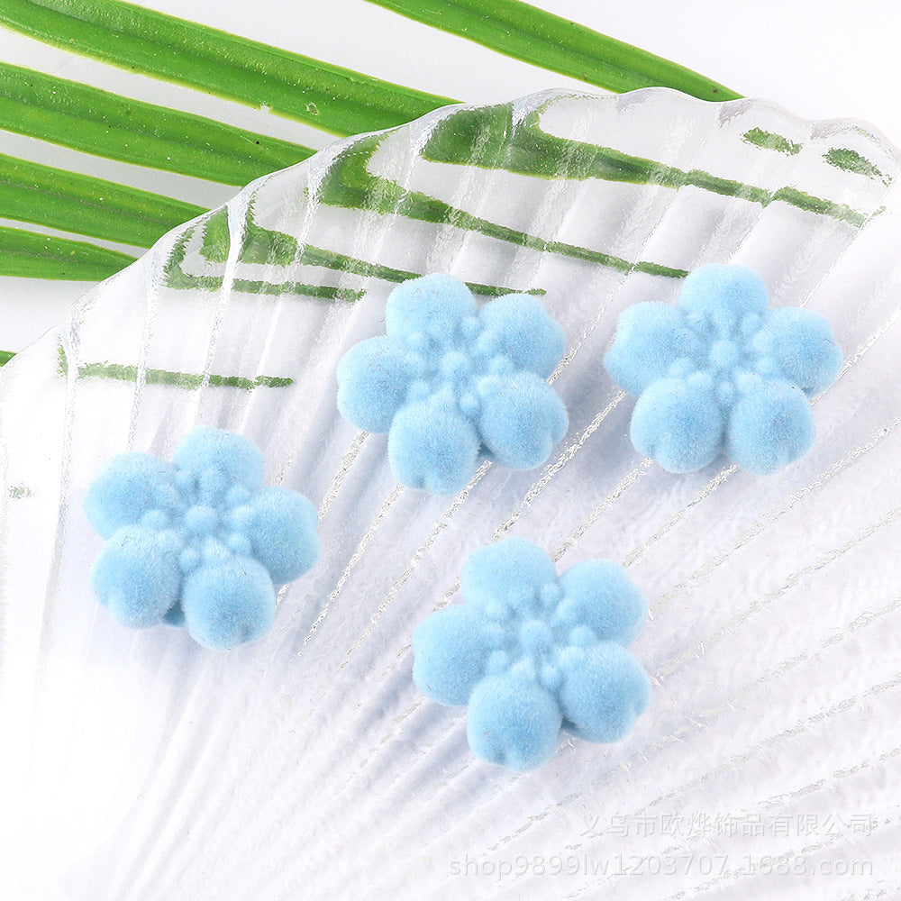 Wholesale 50pcs Clouds  flowers and colors Acrylic Beads