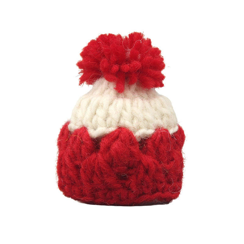 Wholesale 2pcs Cartoon Doll Woolen Hat Doll Accessories