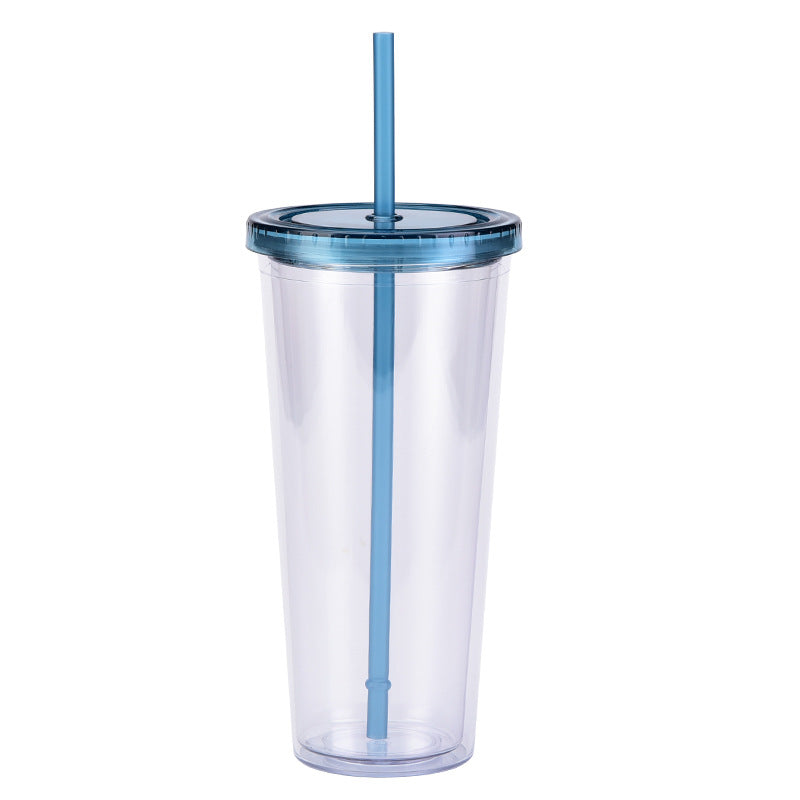 Wholesale  24oz plastic pipette cup creative transparent cold drink cup with lid water cup