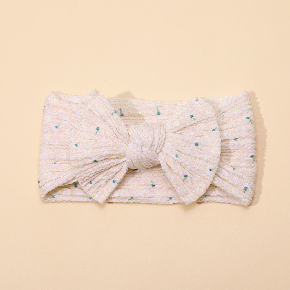 Wholesale Printed Bow Fabric Children's Headbands