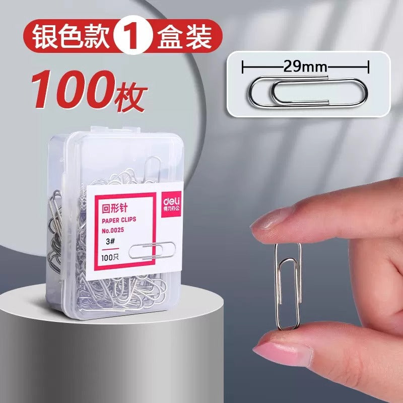 Wholesale paper clip silver metal paper clip steel core paper clip