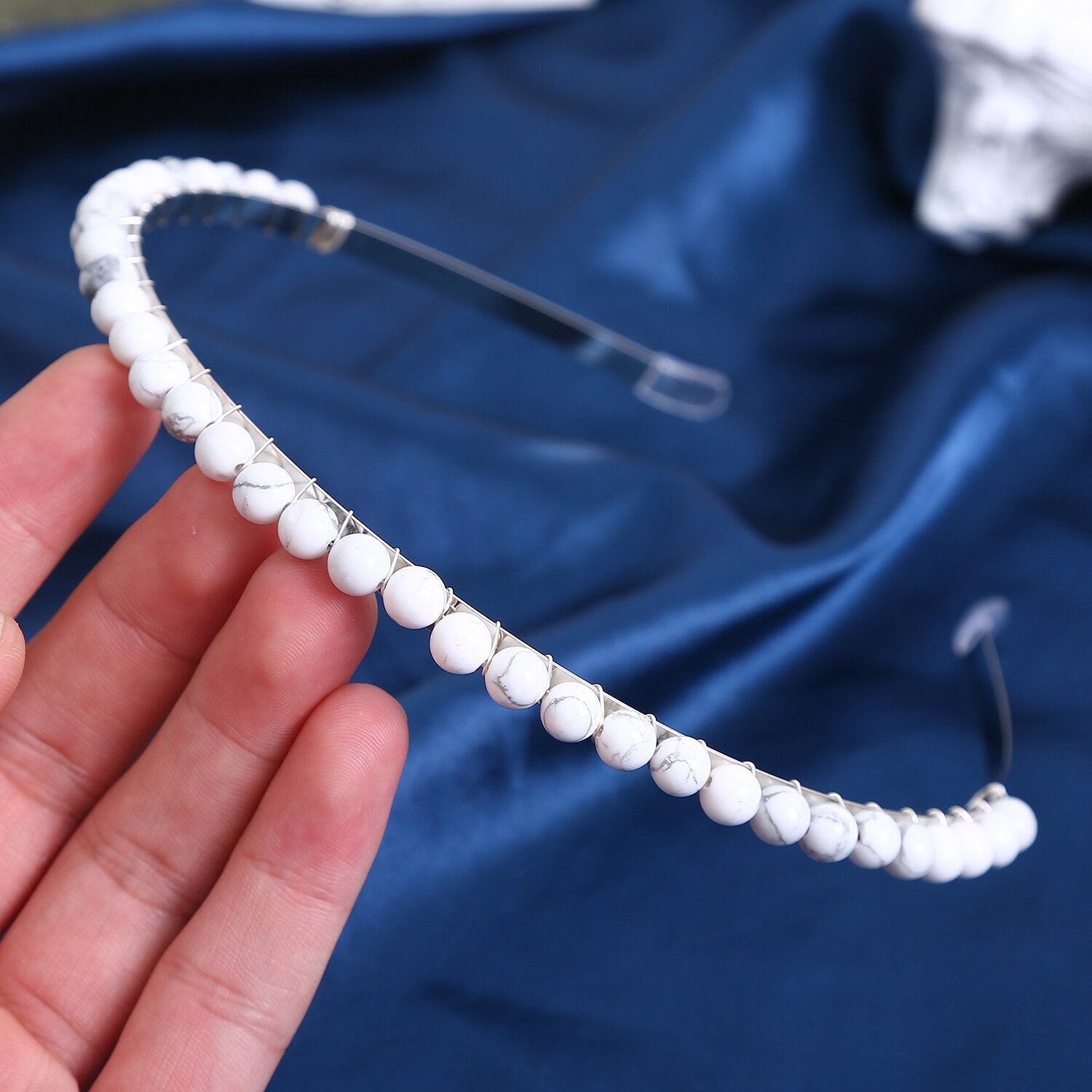 Wholesale Colorful Gravel Hair Hoops