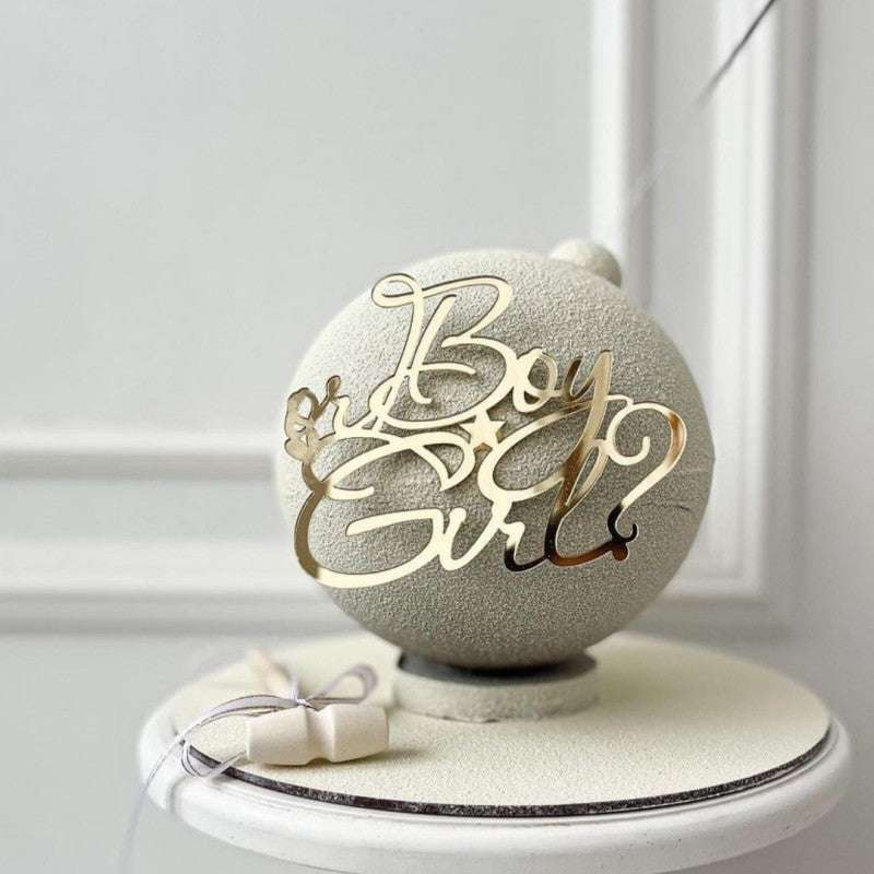 Wholesale 10PCS/PACK Boy or Girl Acrylic Cake Decoration