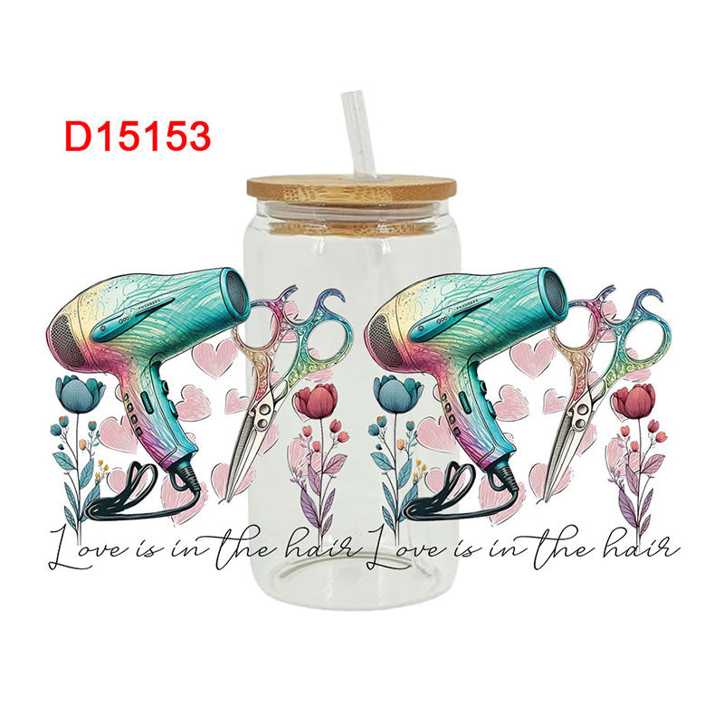 Wholesale Colorful Makeup 16oz Cup UV DTF Wraps