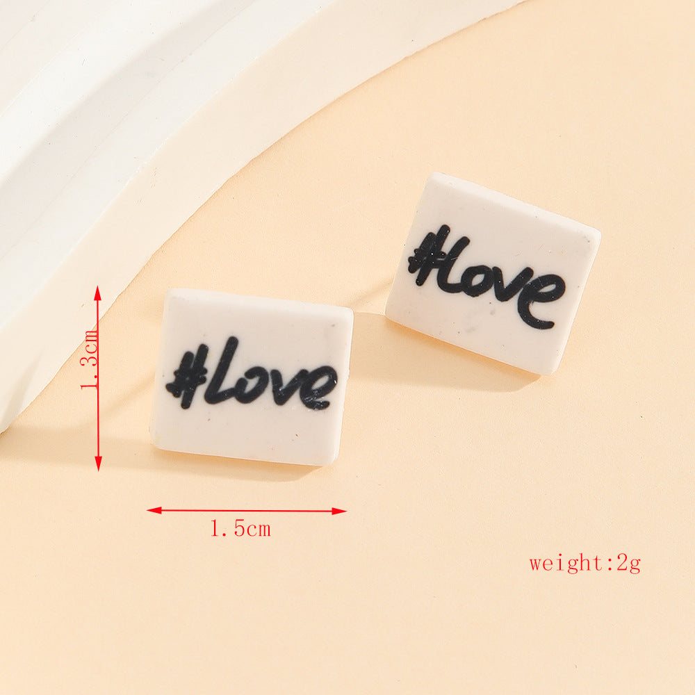 Wholesale Valentine' s Day Love Angel Earrings