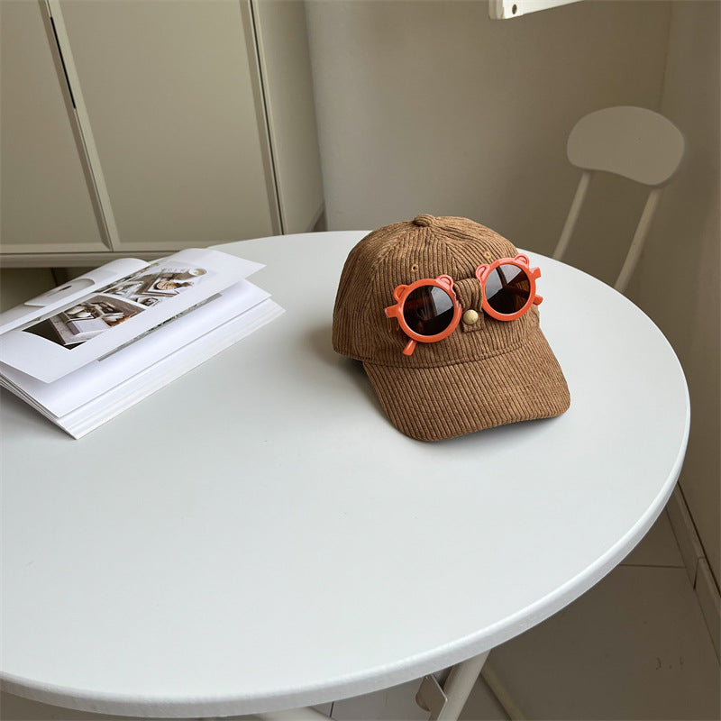 Wholesale Cotton Children's Cartoon Sunglasses Hat