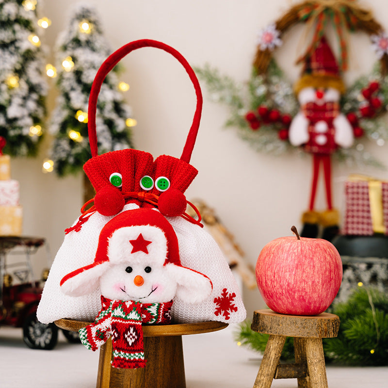 Wholesale Christmas apple bag tote bag decoration supplies