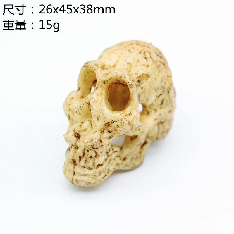 Wholesale Dollhouse1:12 Doll House animal skull horror wall decoration model holiday decoration accessories