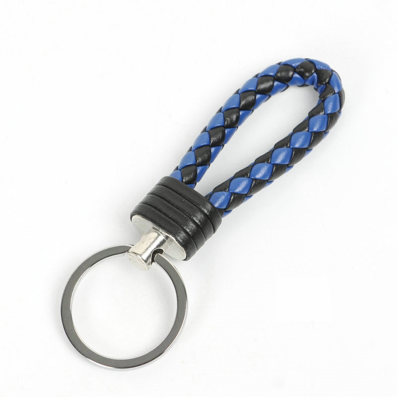 Wholesale Braided Color Leather Rope Keychain