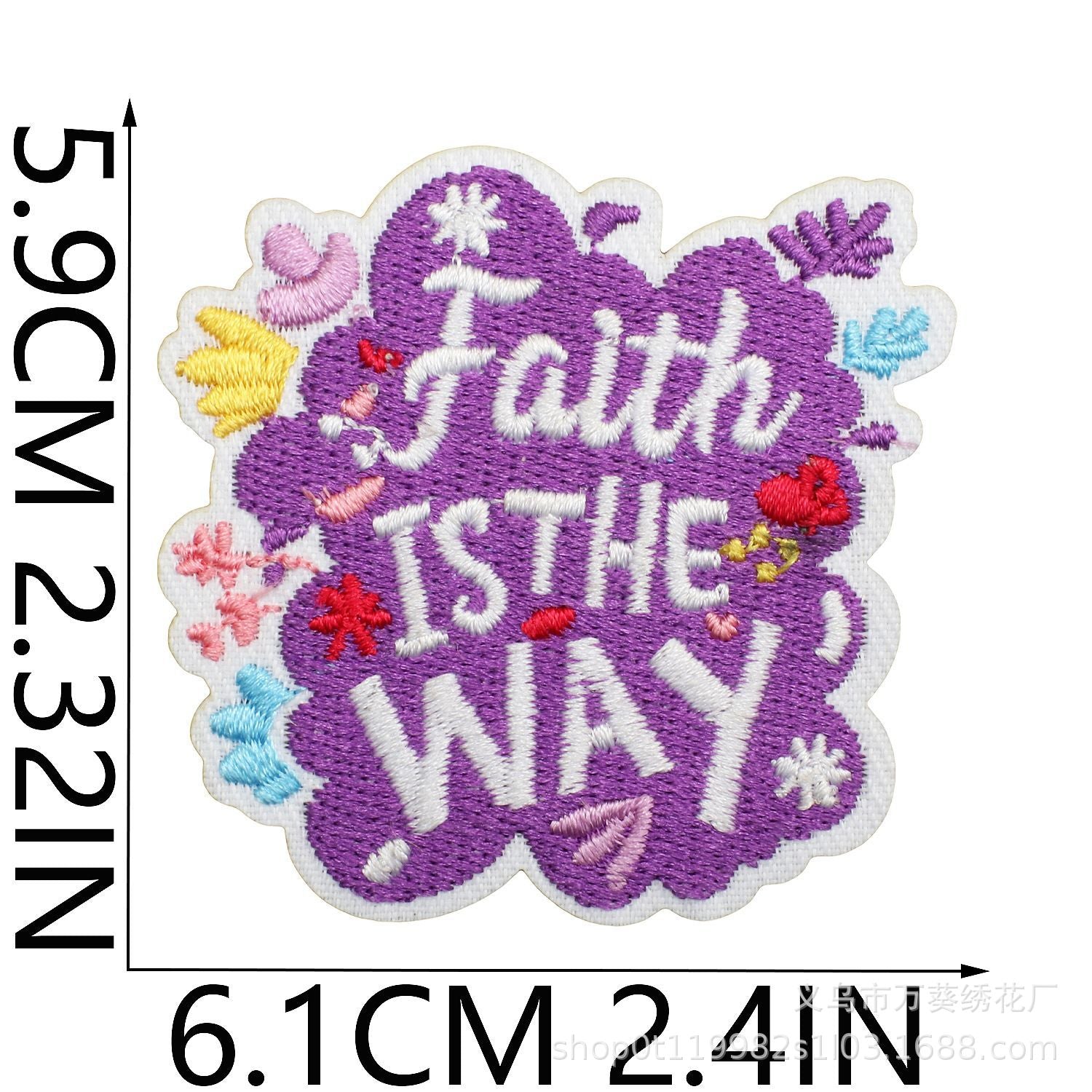 Wholesale Inspirational Embroidered Patch Alphabet Motto Clothing Decorative Accent For Resale