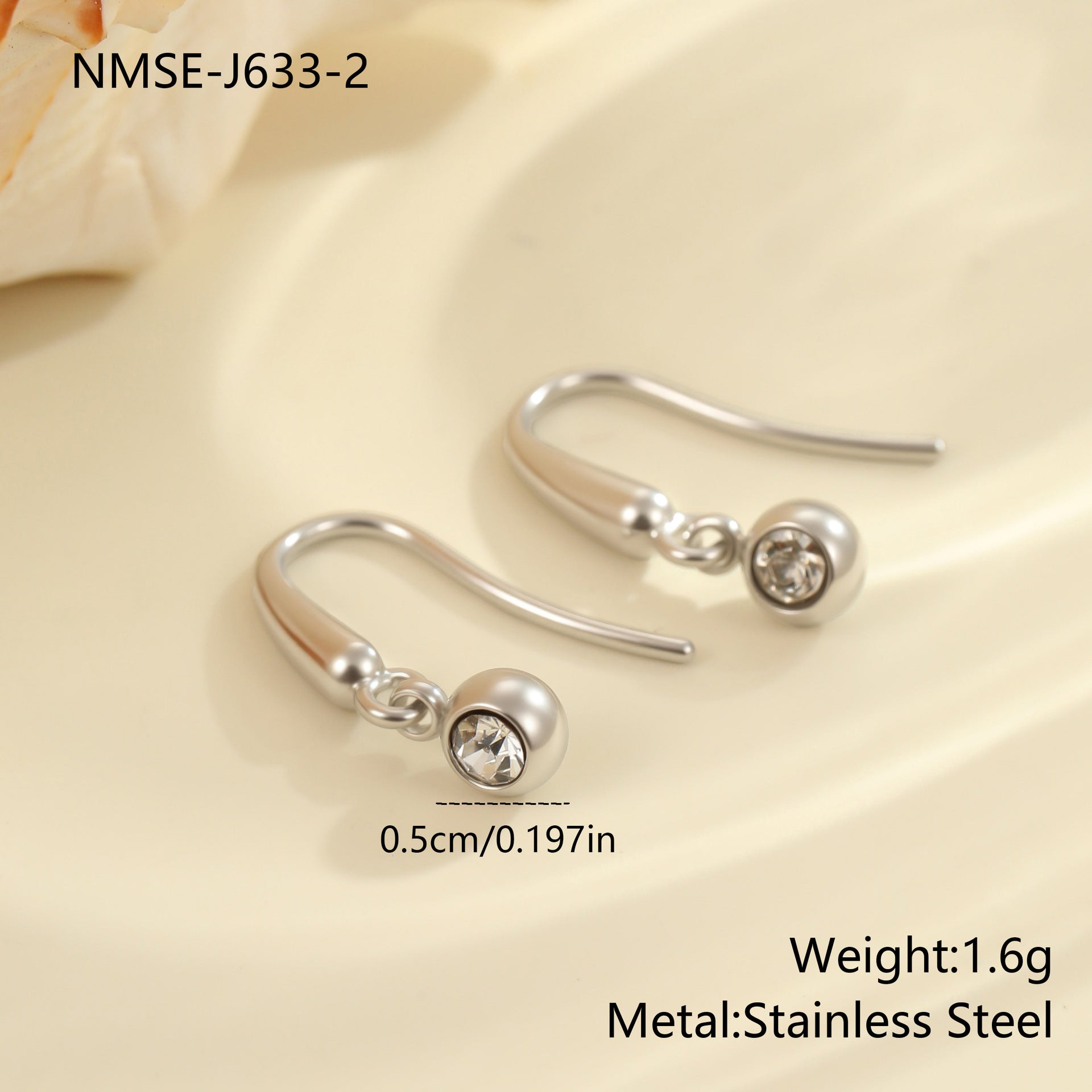 Wholesale Droplet shaped heart-shaped geometric shape Stainless Steel Earrings