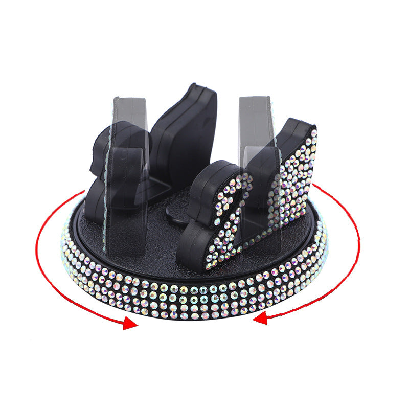 Wholesale Plastic Diamond 360 Degree Swan Car Mobile Phone Holder Rotating Navigation
