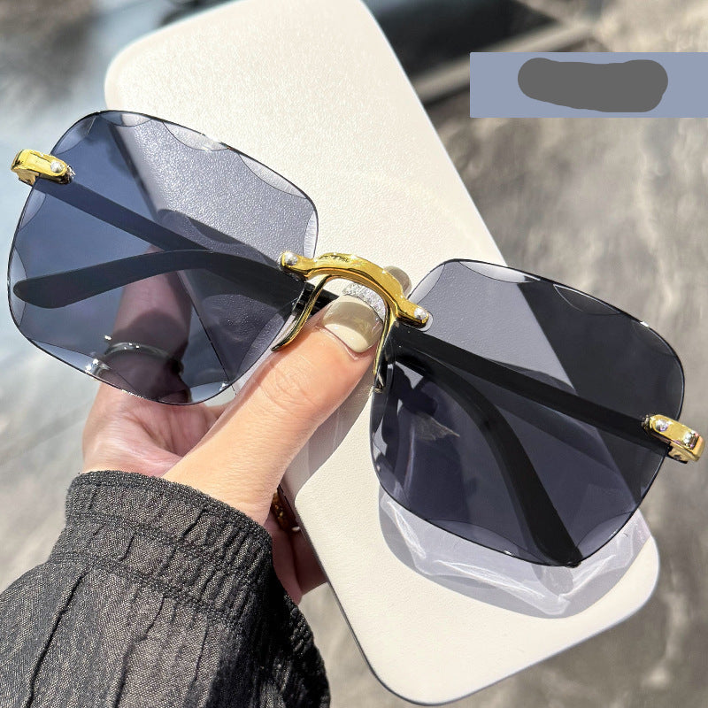 Wholesale Sunglasses Women's High-end Sense Internet Trendy Women's Fashionable Korean Anti-UV Glasses