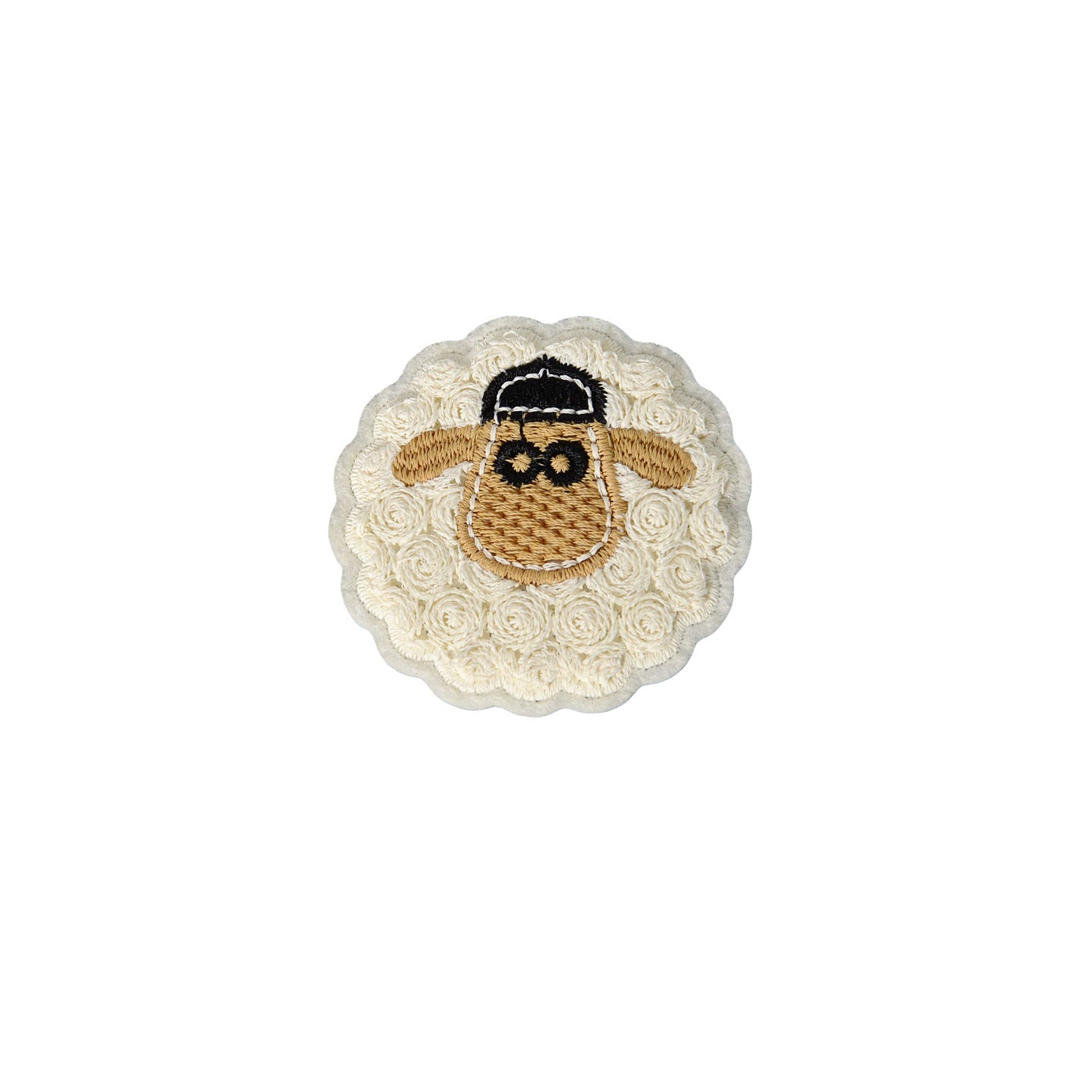 Wholesale Chic Embroidered Cartoon Sheep Patch Plush DIY Badge For Towel And Clothing Decoration