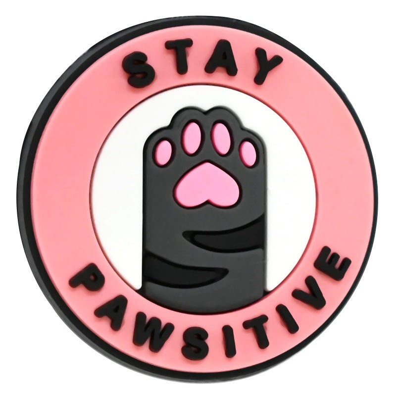 Wholesale  Random 100pcs/pack Cute Cartoon Cat Series PVC Soft Rubber Beads