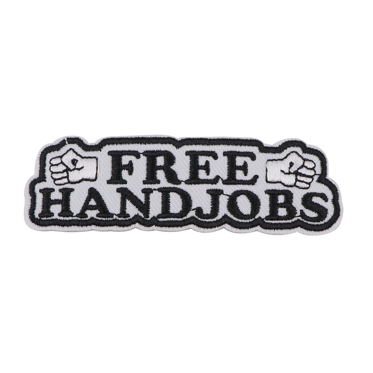 Wholesale 5pcs Simple Love English Black and White Quotations Embroidery Cloth Sticker Patch