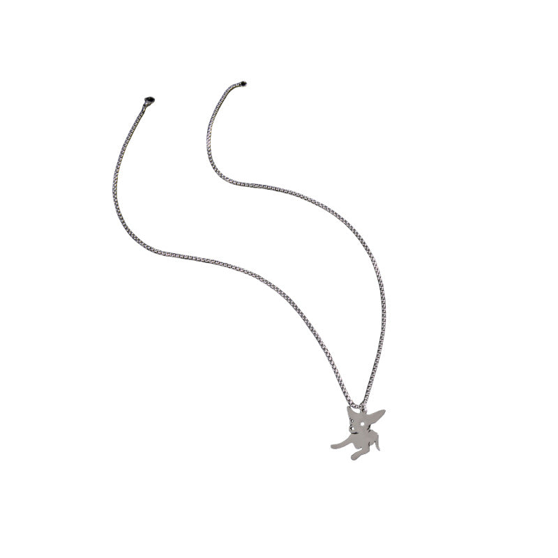 Wholesale Stainless Steel Cartoon Long Necklace for Men
