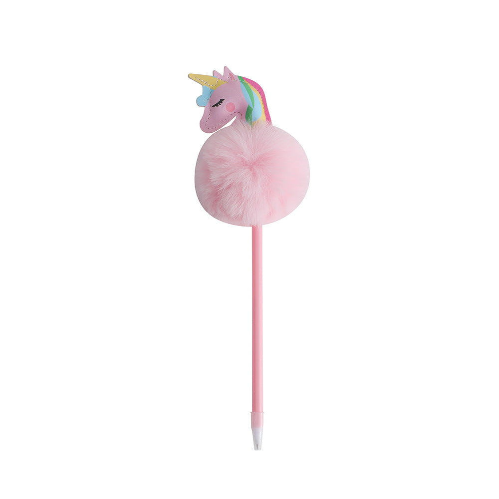 Wholesale Cartoon unicorn ball pen plush pen
