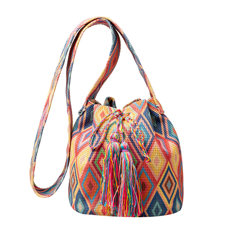 Wholesale Bohemian Ethnic Style Printed Canvas Bag