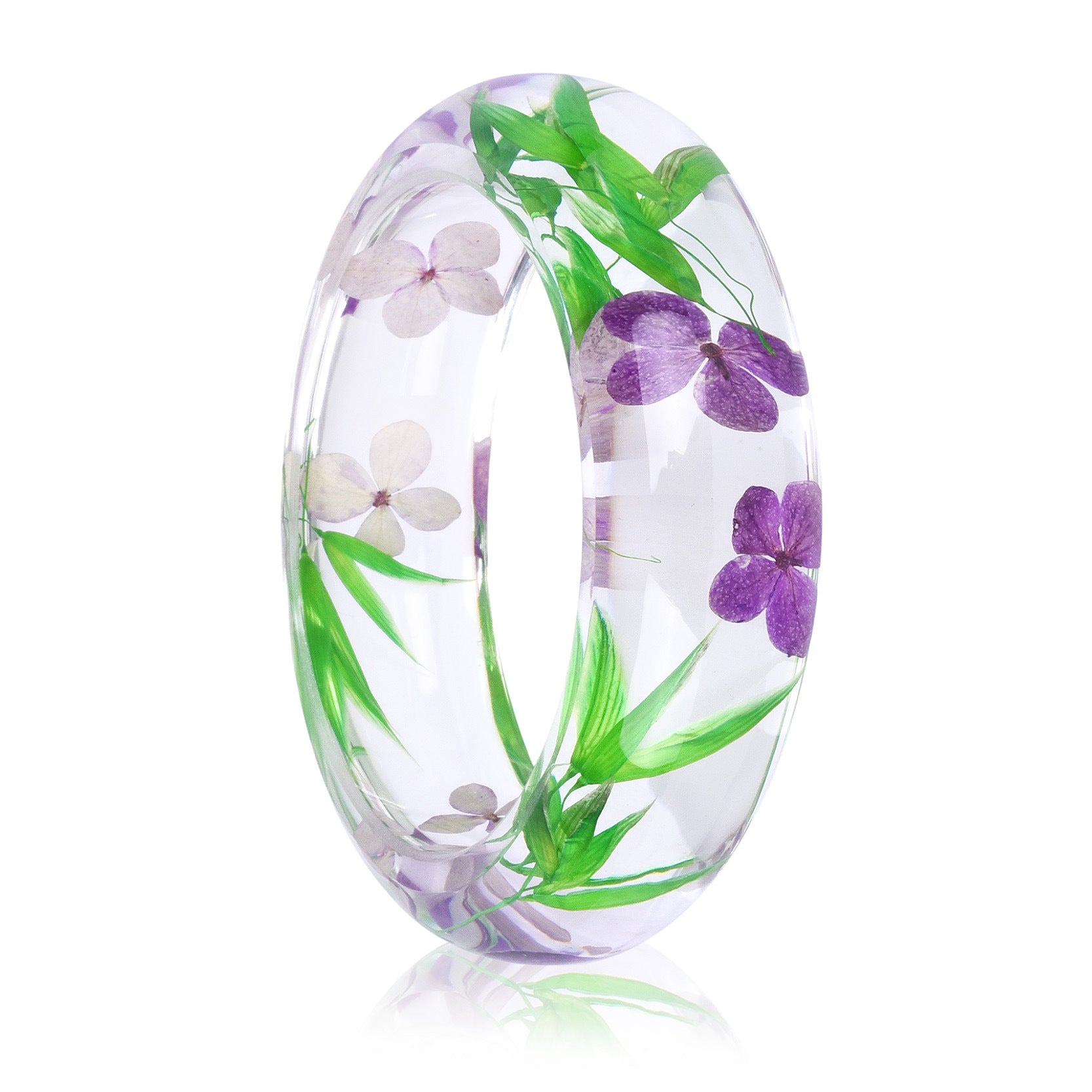 Wholesale epoxy resin Crystal AB glue dried flower bracelet