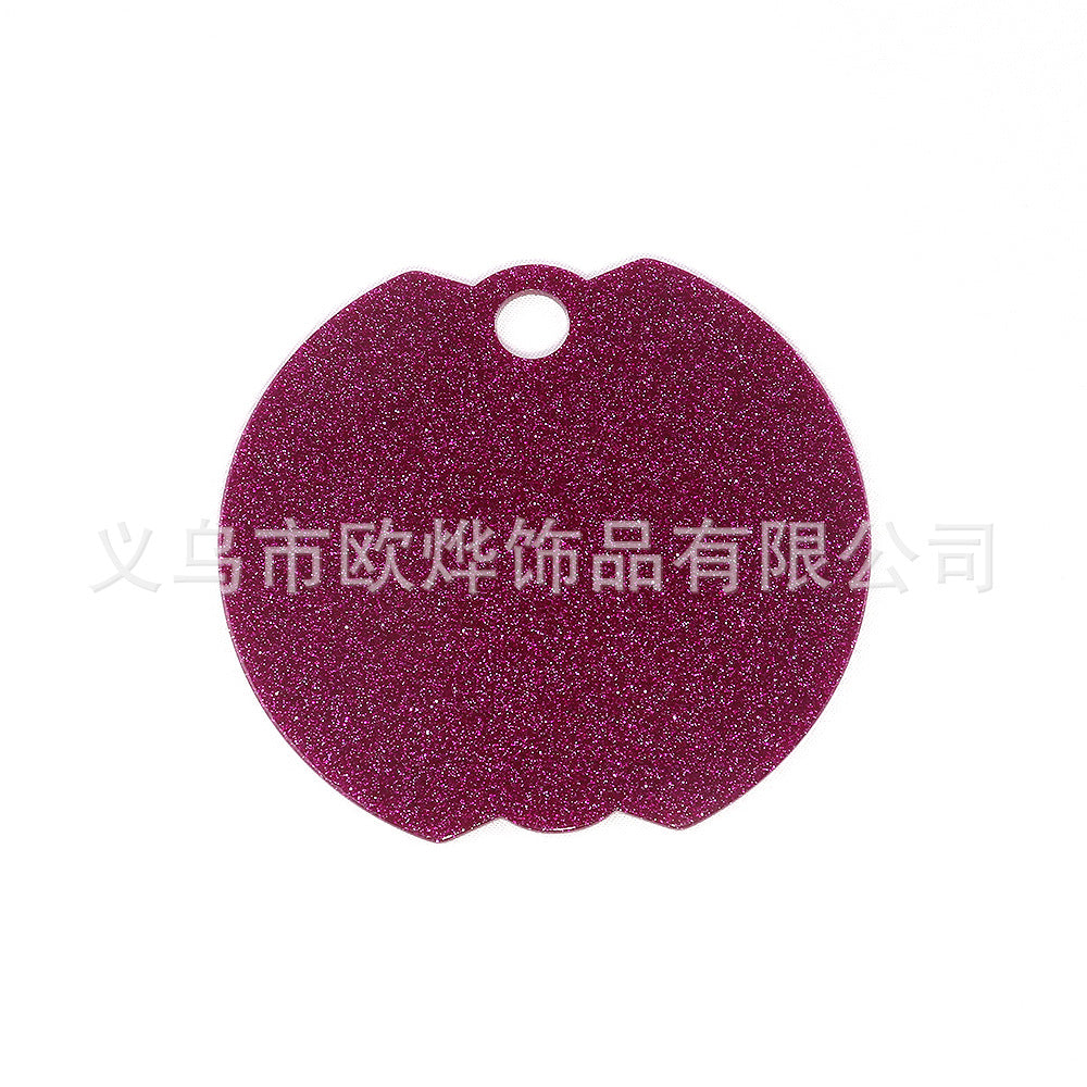 Wholesale 10pcs Hot Cup Lid Pendant DIY Acrylic Glitter Patch