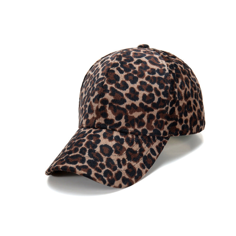 Wholesale Leopard Corduroy Baseball Cap