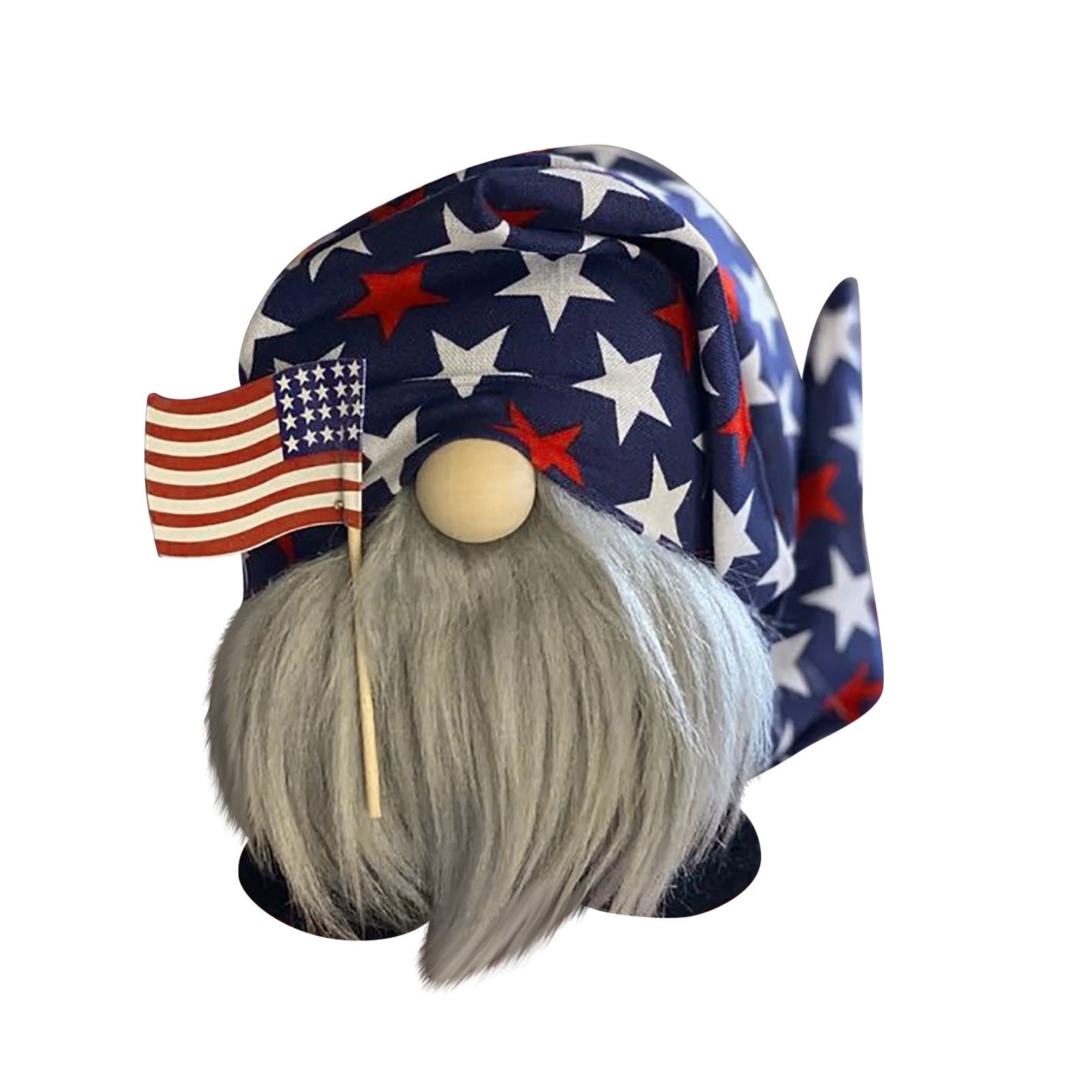 Wholesale Fabric Independence Day Striped Five Star Faceless Doll Ornament