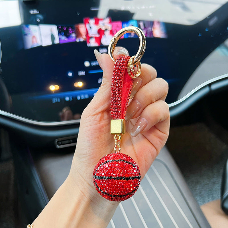 Wholesale clay diamond basketball keychain