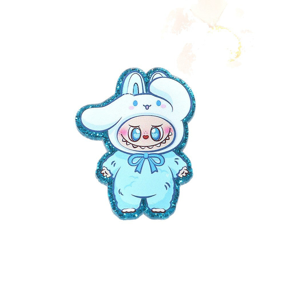 Wholesale 10pcs/ pack cartoon character cute pendant acrylic pin cute DIY accessories