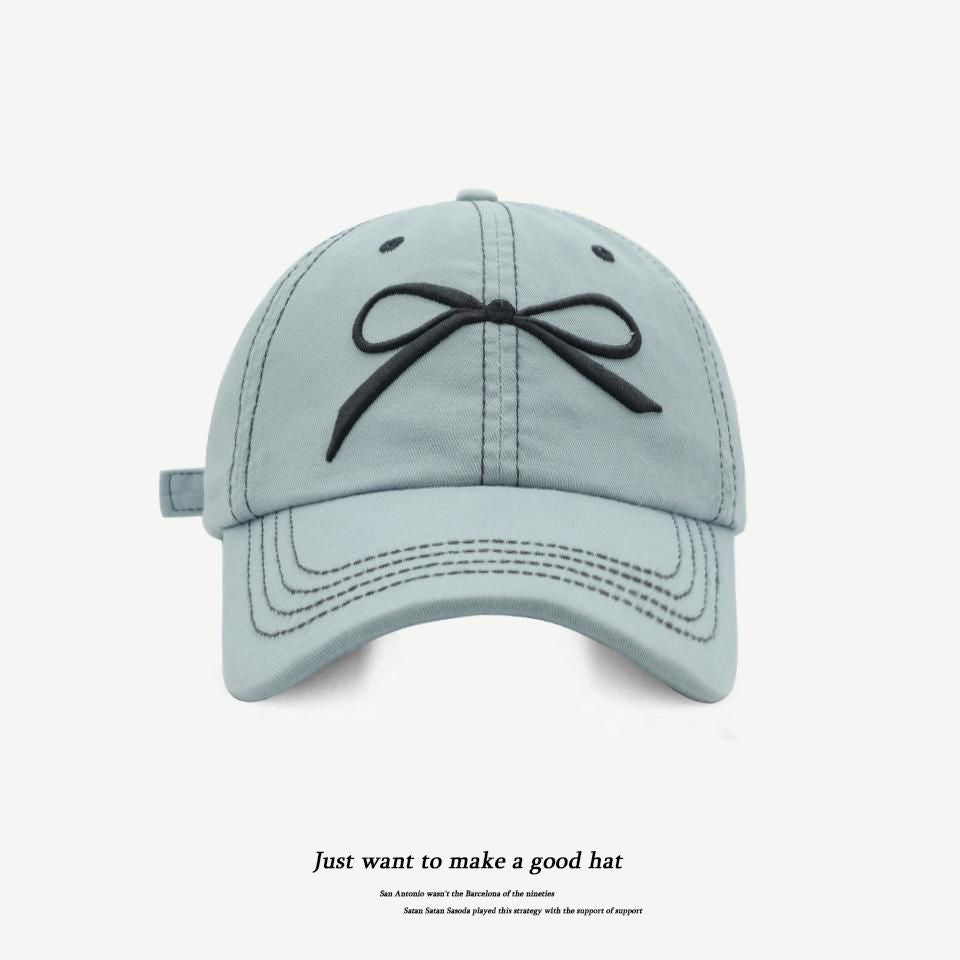 Wholesale Bow Tie Versatile Face-enhancing Small Baseball Cap
