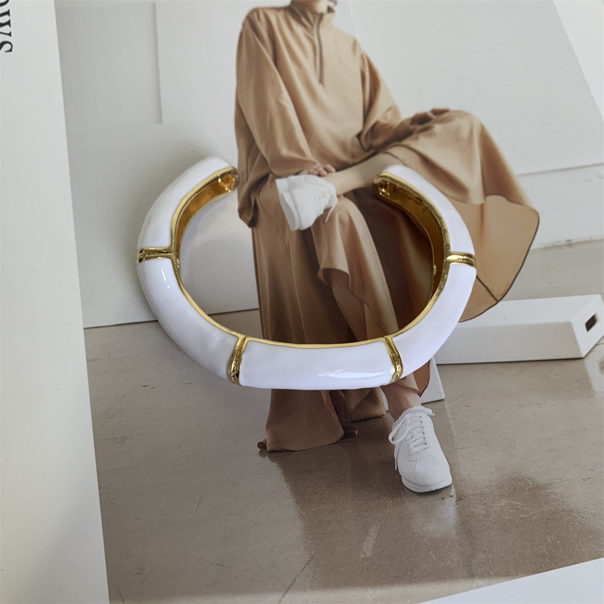 Wholesale Vintage enamel oil drip irregular wave open bracelet