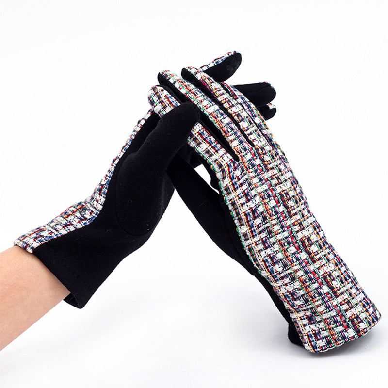 Wholesale Winter Women's Cute Cycling Warm Plush Thickened Polyester Glove