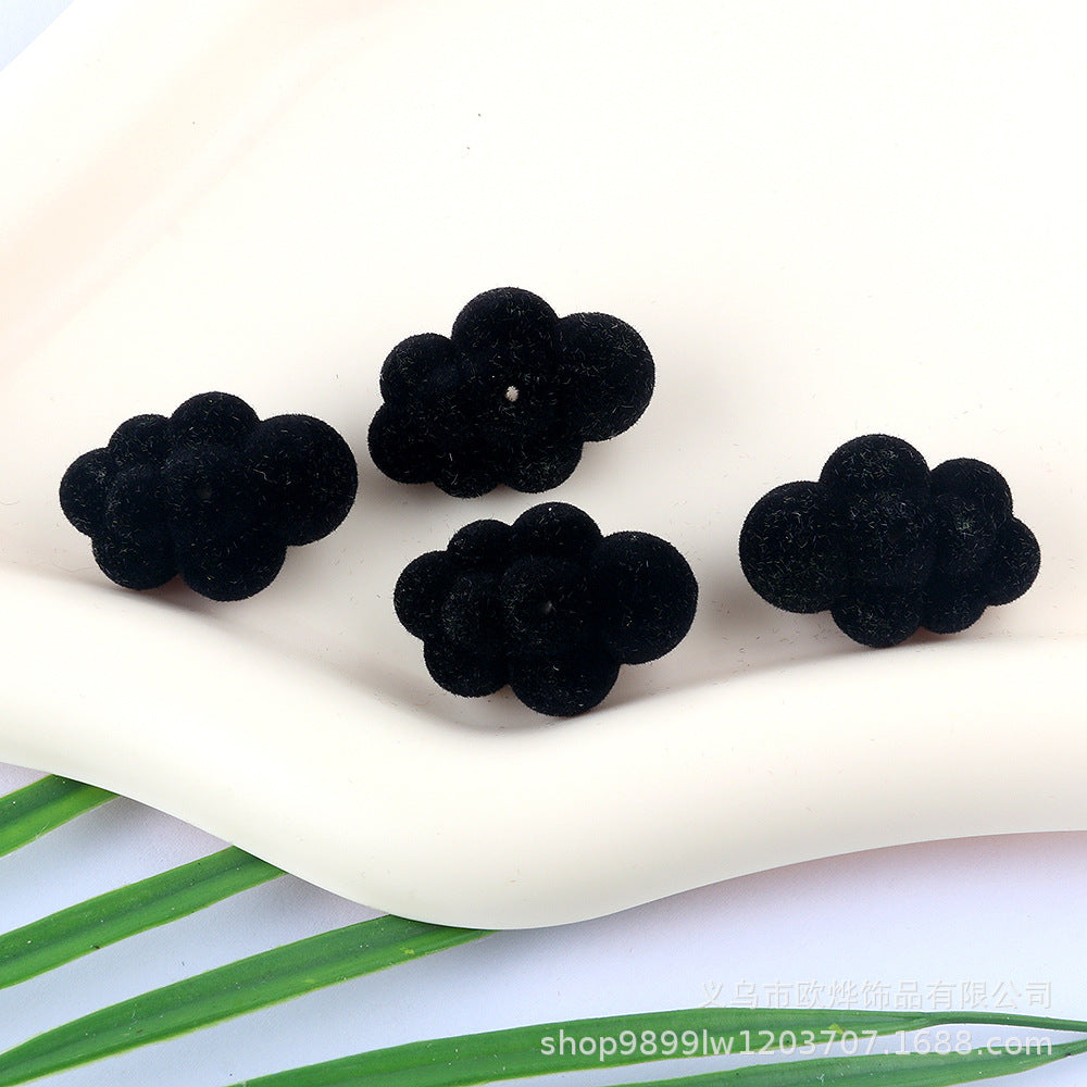 Wholesale 50pcs Clouds  flowers and colors Acrylic Beads