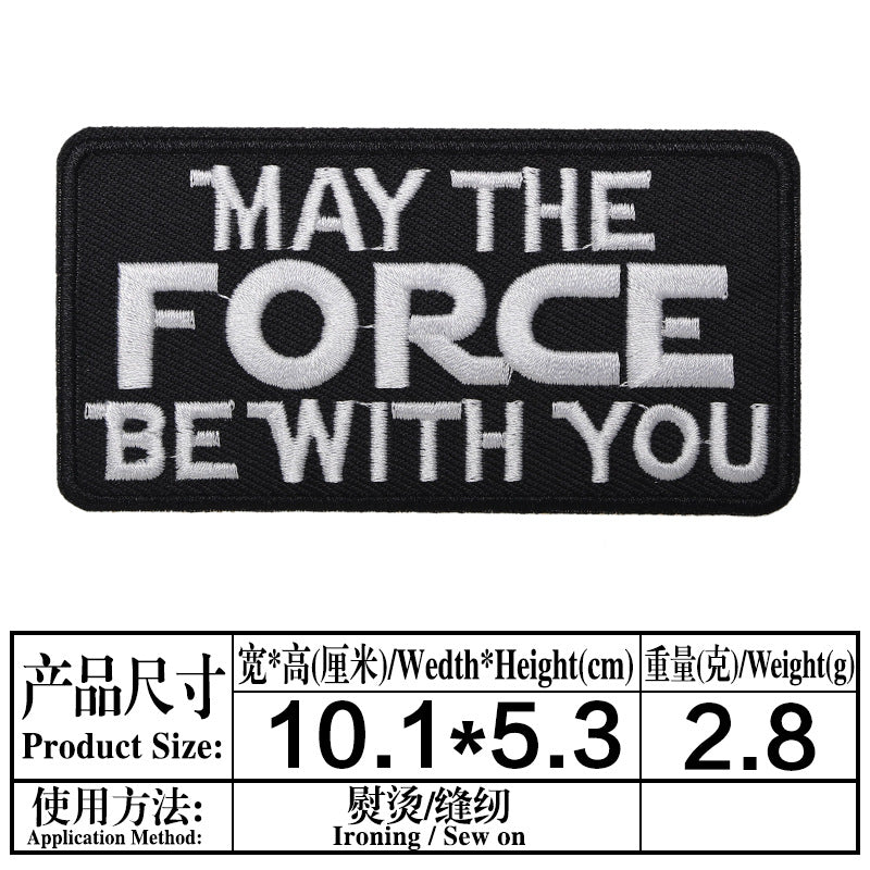 Wholesale Twill Embroidered Alphabet Patches Black White Rectangle Applique 33 Styles For Sweater DIY Craft Supply