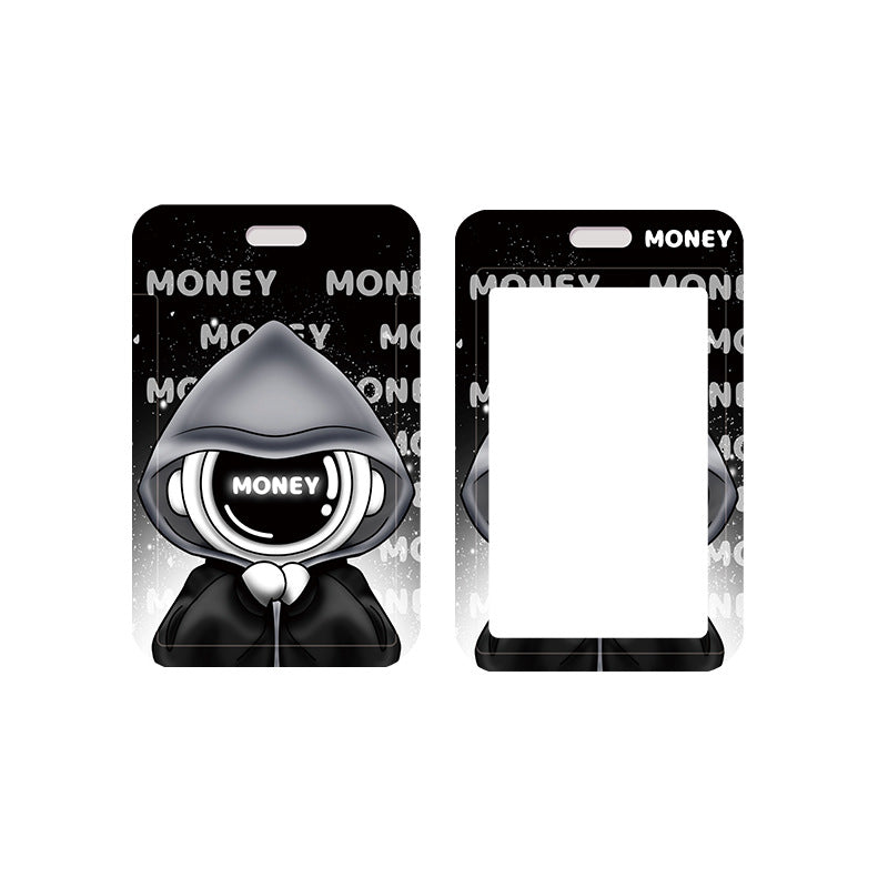 Wholesale Slide Embossed Cartoon Astronaut Protective Case with Long Rope