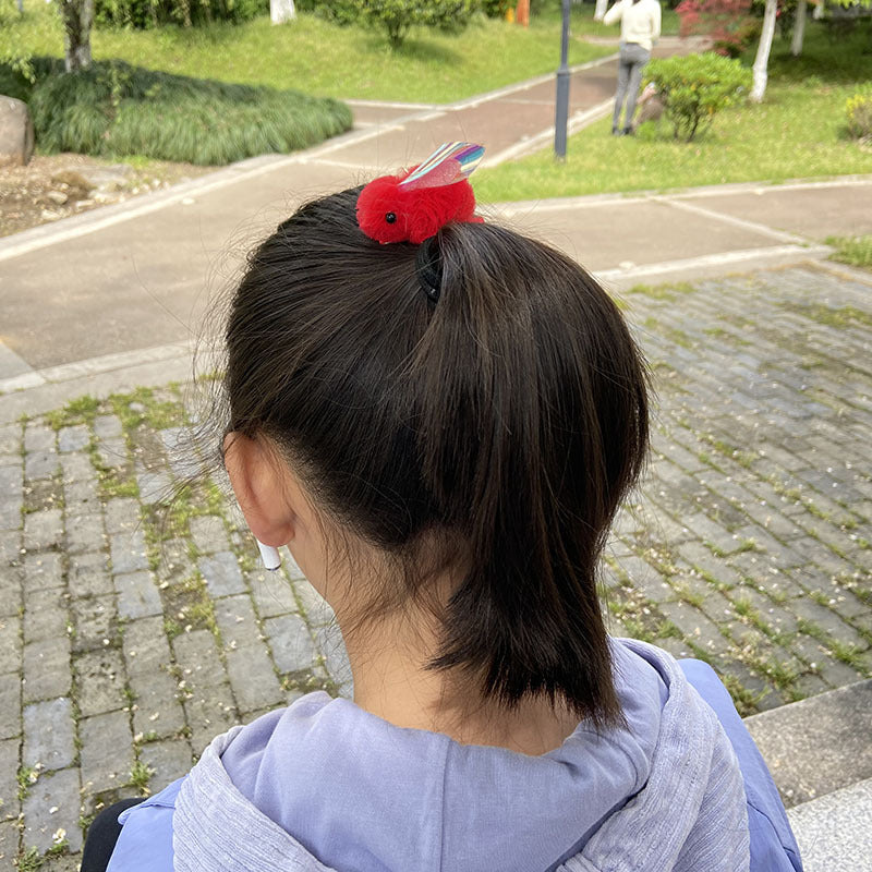 Wholesale Princess cartoon cute three-dimensional yarn ball bunny children's hairpin