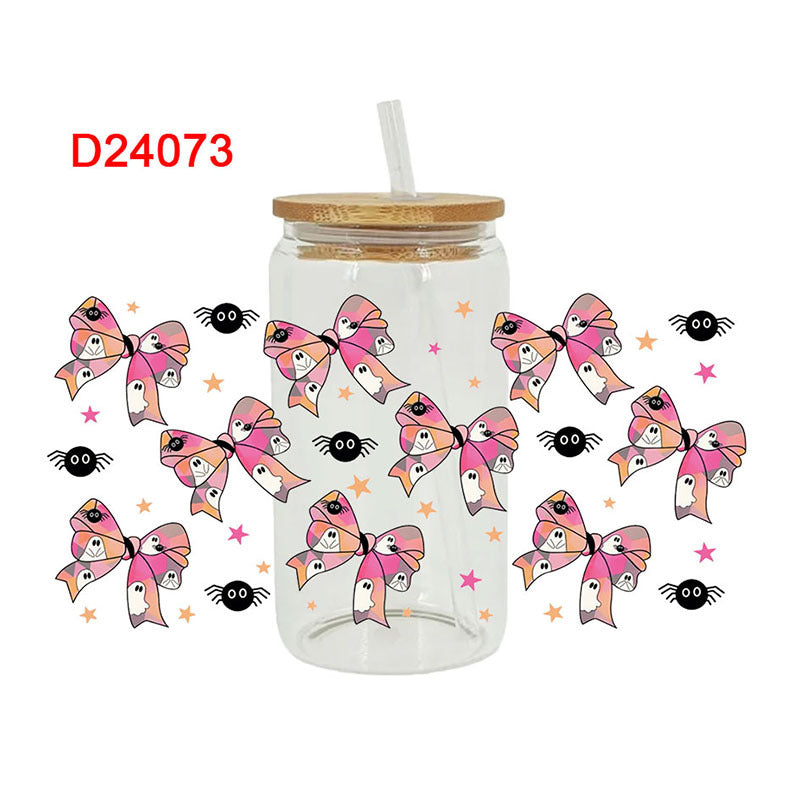 Wholesale Cute little bow 16oz Cup UV DTF Wraps
