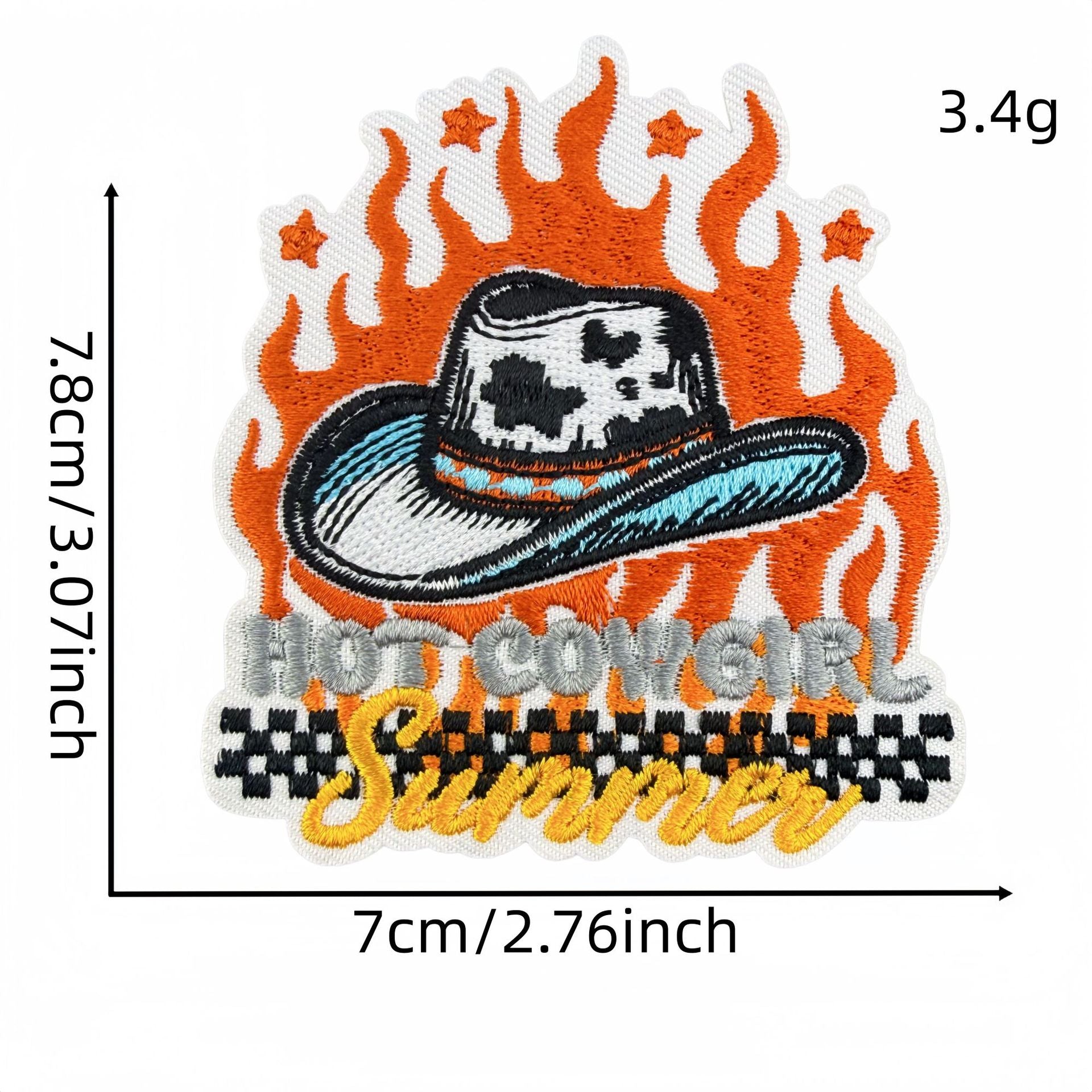 Wholesale Chic Cowgirl Western Embroidered Patch Set 18Pc Leopard Cactus Design Sew On Badge Craft Supply
